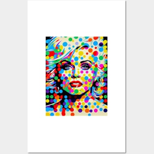 Abstract pop art style woman portrait Posters and Art